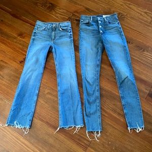Two pair of rag and bone jeans- size 25